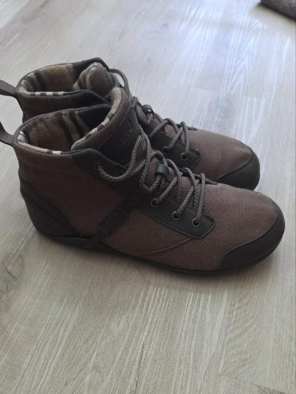 Xero Shoes Denver Men's Minimalist Barefoot Boots Brown Canvas
